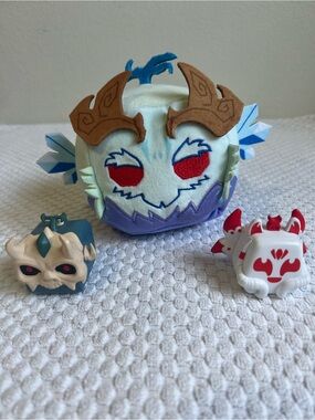 Lot of 3, Blox Fruits, 1 plush & 2 figures